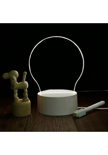 Yaratıcı Led Yazı Tahtası 7 Renkli Gece Lambası, Dokunmatik Ve Uzaktan Kumanda 3 Çok Renkli