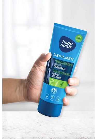 Body Natur Depilmen Normal Ciltler için Tüm Vücut Erkek Tüy Dökücü Krem 200 ML