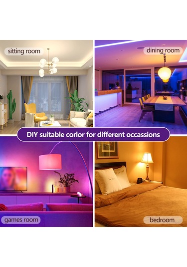 Dianziye 10w E27 Wifi Akıllı Ampul, Rgb+cct 16m Renk, 2700k-6500k, Alexa/google Ses Kontrolü, Dimmable, 220v 1 Adet