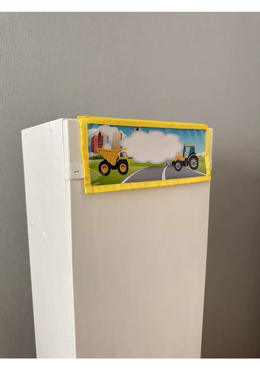 Karmasek21 Anaokulu Dolabı İçin Herhangi Bir İsimle Cep Cebi 82139260 Gri