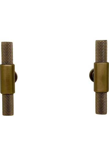 Handles Kulp Mobilya Dolap Mutfak Çekmece Kulpu 158 Mat Antik Sarı Düğme 2 Adet