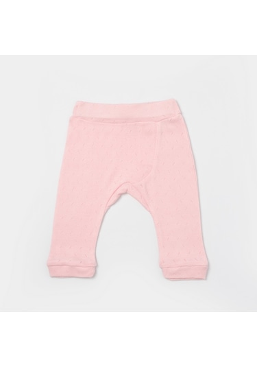 Bibaby Jakarlı 2'li Pantolon 57912 Pembe-ekru