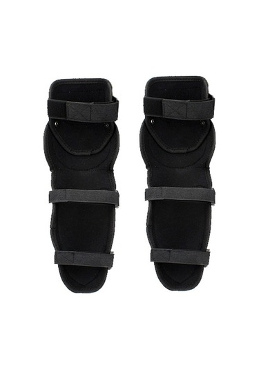 Motokros Koruması: Diz Ve Dirsek Pedleri Seti, Sıcak Tutan Ve Düşmeye Karşı Koruyucu Siyah Siyah