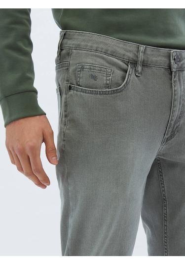 Vizon Slim Fit Denim Pamuk Karışımlı Pantolon 4287244 Vizon