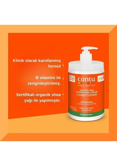 Cantu Büyük Boy Saç Bakım Seti- Şampuan+ Saç Kremi+ Bukle Belirginleştirici - Kıvırcık, Dalgalı Saçlar