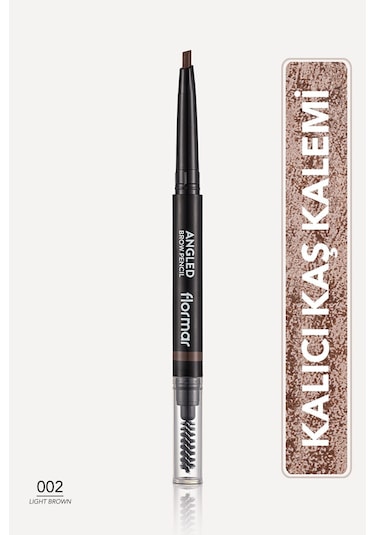 Flormar Açılı Kaş Kalemi Ve Kaş Fırçası (açık Kahve) - Angled Brow Pencil - 002 Light Brown - 8690604572045
