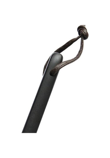 Homyl Doğal Masif Ahşap Uzun Saplı Ayakkabı Çekeceği Siyah