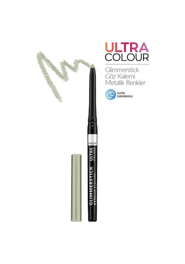 Avon Glimmerstick Asansörlü Metalik Göz Kalemi Green Lights