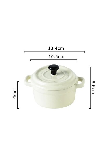 200ml Seramik Kahvaltı Kasesi Kapaklı Ramekinler Fırına Uygun Krem Brulee, Mini Güveç Sufle Kapağı Ve Fransız Soğan Çorbası İçin Sap Sarı
