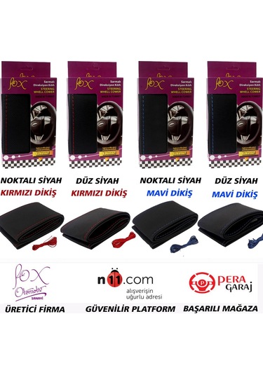 Fox Marka Sarmalı Direksiyon Kılıfı 14 Farklı Model