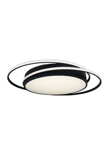 Tavan Led Avize Birmingham Salto Plafonyer 40cm Siyah - Sarı