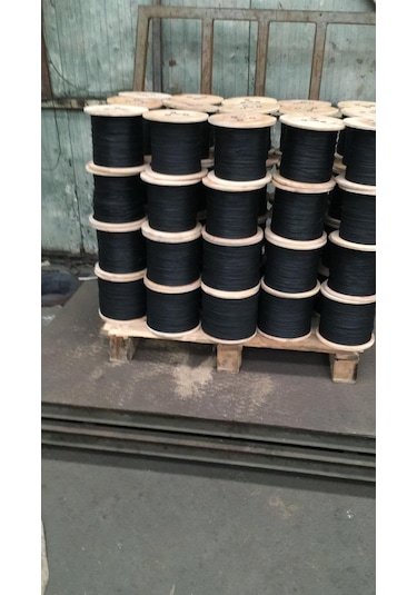 Galipoglu Pvc/PP Kaplı İnce Kablo Bağlama Teli 10 Cm'lik, Siyah 500 Gram/Adet