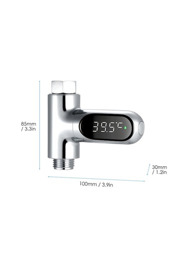 Fortunelane Banyo Sıcaklık Ölçer - Led Gösterge - 5-85 C - Çocuk & Yaşlı Dostu - Pil & Şarj Olmadan Kullanılabilir