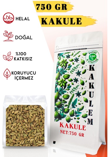 Kakulem Sertifikalı 750 Gr Elenmiş Katkısız Tane Kakule