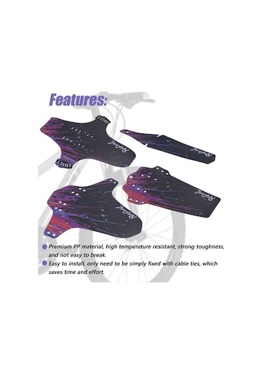 Pazly Rafael Bisiklet Çamurlukları Ön Ve Arka Ultra Hafif Mtb/yol Bisikleti Aksesuarı Çamur Koruma