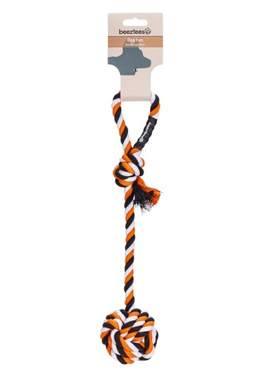Beeztees Köpek Oyuncağı, Diş İpinden Top Ve Tutamacı, 40x7x7cm, 120gr