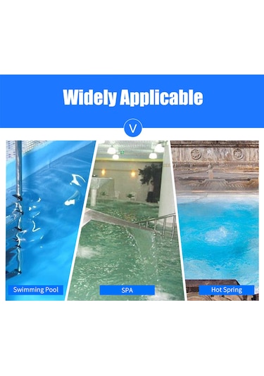 Vkemall Mavi Pvc Yüzme Havuzu Klor Dağıtıcısı, Termometreli Otomatik İlaçlama Sistemi İle Kolay Temizlik