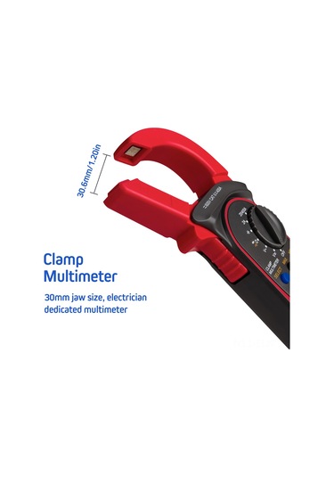 Xindoker Kırmızı/mavi Renk Seçenekli Plastik Pensli Dijital Multimetre - Lcd Ekranlı, Veri Tutma Özellikli