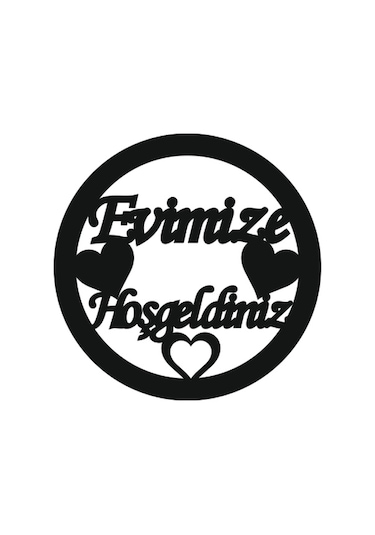 Evimize Hoşgeldiniz Kapı Süsü Karışık Renkli