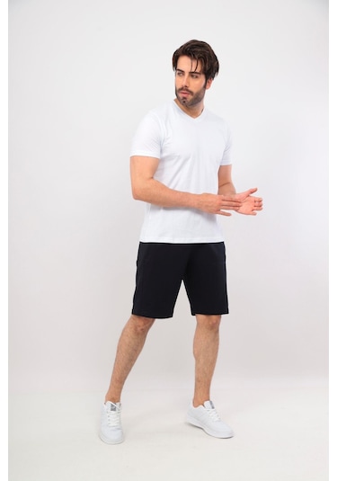 Fore Sport Erkek V Yaka T-shirt Beyaz