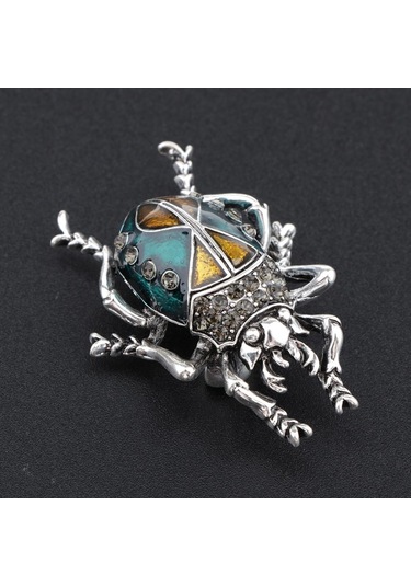 Suntek Zarif Böcek Broşlar Emaye Böcek Yaka Pin Rozeti Moda Çok Renkli