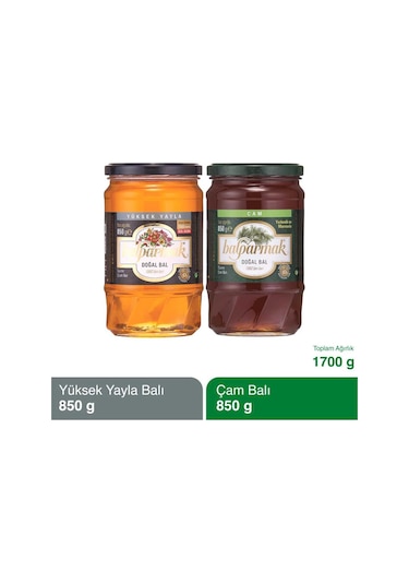 Balparmak Çam Balı 850 G + Yüksek Yayla Çiçek Balı 850 G