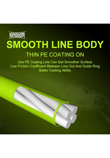 Krallık Mikro Sinek Oltaları 100 M 150 M 8 Iplikçik Örgülü Pe Japonya Monofilament Olta Seti Lider Hattı Sazan Olta Teli 0.4 Green