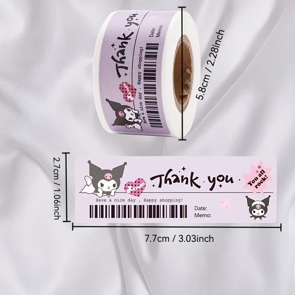 Gateesat Sanrio 120 Yapışkan Not Kuromi My Meloji Pochacco Ofis Dekorasyon Diğer