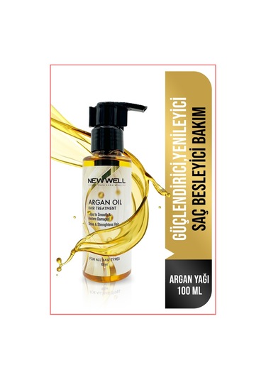 New Well Argan Özlü Saç Bakım Yağı 100 ML