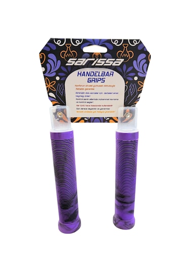 Mtb Bmx Dirt Jump Freeride Elcik Silikon Bisiklet Elcik Kaymaz Yapı 160 Mm Bisiklet Elciği Mor Mor - Siyah