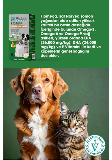 Mixtura Pharma Fjomega Kedi Ve Köpek Somon Yağı