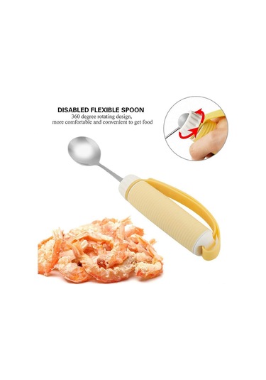 Döner Kaşık, Engelli Yetişkinler İçin Uyarlanabilir Kaşıklar, Yemek Kapları, Kaşık Ve Çatal, Çıkarılabilir Çatal Bıçak Takımı, Yardımcı Cihazlarla Birlikte Dönen Paslanmaz Çelik Tutucular Diğer