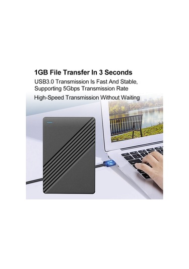 Samdoo Taşınabilir Ssd Harici Disk - Hızlı Usb 3.0, 5gbps Metal Kasa, Pc/android/windows Uyumlu