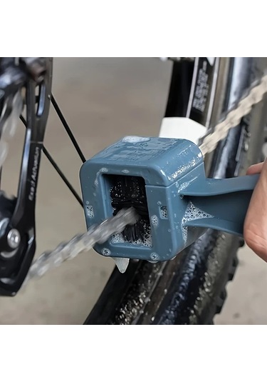 Elmpaly Gri Bisiklet Ve Motosiklet Zincir Temizleme Fırçası - Zincir Kirini Kolayca Çıkarın