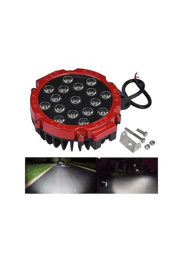 51 Watt 17 Ledli Off Road Sis Gündüz Farı Projektör Lambası 17 Cm (270739415)