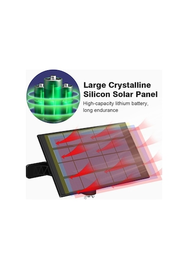 Opulentliving Dayanıklı Güneş Enerjili Led Avize - Bahçe, Kapı, Teras Otomatik Beyaz Beyaz