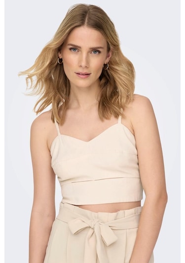 Only Onlmago Lıfe Strap Crop Top Pnt Bej 001