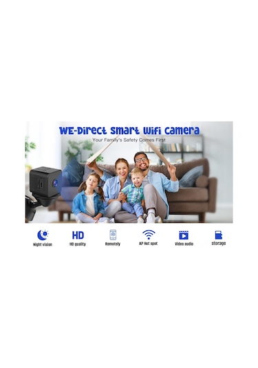 Xindoker 1080p Wifi Gizli İzleme Kamerası, Ev Güvenliği İçin Sesli Video, Hareket Algılama Ve Gece Görüşü, Akıllı Uzak Erişim Mini Kam