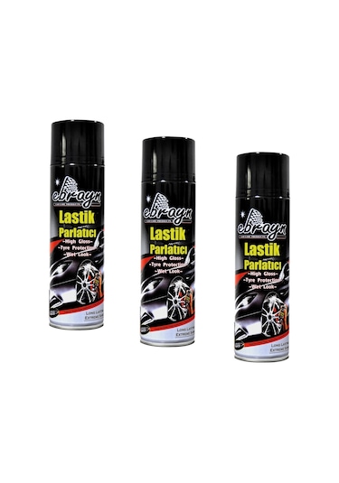 Lastik Tampon Parlatıcı Koruyucu Ebrayn Sprey 500 Ml 3 Adet