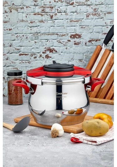 Cooker CKR2877 Klipso Kapak Düdüklü Tencere 6 Lt Gri