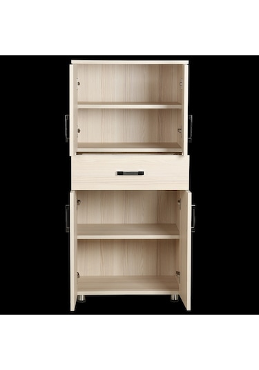 Çok Amaçlı Dolap 150 Cm Hard Parlak Carden Suntalem 4Raf 1Çekmec (391363980)