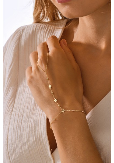 14 Ayar Altın Şahmeran Yıldızlı Dorika Toplu Şahmeran - Mmblk-330 Sarı Altın