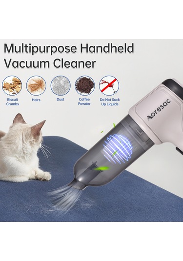 Yifomall Aoresac Taşınabilir Araç İçi Kablosuz Süpürge, 12000pa Güçlü Emiş, 2000mah Pil, Usb Şarj, Fırçalı Motor