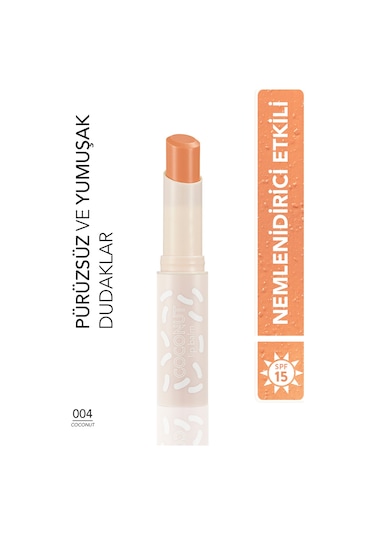 Flormar Lip Balm Meyve Kokulu Renkli Dudak Nemlendiricisi 004 Coconut