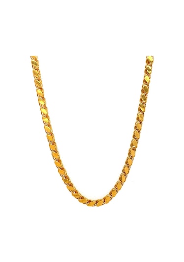 14 Ayar Altın 3.5 Mm Pullu Zincir Erkek Kolye