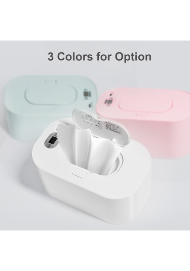 Konesam Usb Güçlü Bebek Islak Mendil Isıtıcısı, Dijital Ekranlı, 45 Sabit Sıcaklık, Yeşil Renk, Taşınabilir