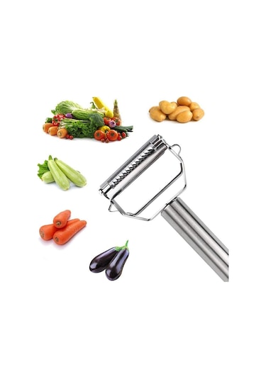 Julien Sebze Meyve Doğrayıcı Soyucu Çift Fonksiyonlu Paslanmaz
