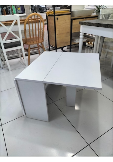 60 X 50 X 25 Açılır Sehpa Beyaz