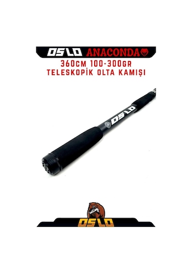 Oslo Anaconda 360cm 100-300gr Teleskopik Olta Kamışı