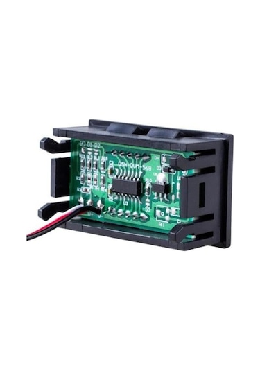 0.56 inç 0-100v 3 Kablolu DC Mavi Voltmetre